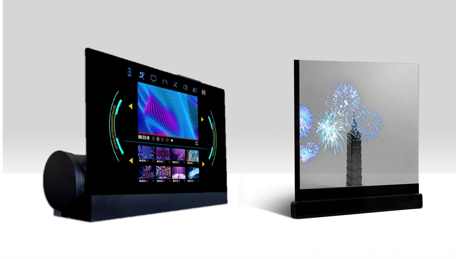 可卷式、折迭性、高透明